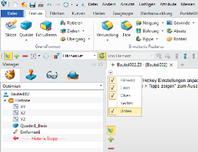 ZW3D Benutzeroberflaeche